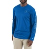 image:imageCarhartt Mens Force Sun Defender Lightweight LongSleeve Logo Graphic TShirtBeacon Blue