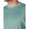 image:imageCarhartt Mens Force Sun Defender Lightweight LongSleeve Logo Graphic TShirtHarbor Teal Heather