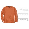 image:imageCarhartt Mens Force Sun Defender Lightweight LongSleeve Logo Graphic TShirtSedona Orange