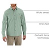 image:imageCarhartt Mens Force Sun Defender Relaxed Fit Lightweight LongSleeve ShirtPatina