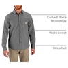 image:imageCarhartt Mens Force Sun Defender Relaxed Fit Lightweight LongSleeve ShirtSteel