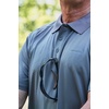 image:imageCarhartt Mens Force Sun Defender Relaxed Fit Lightweight ShortSleeve PoloStorm Blue Heather
