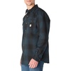 image:imageCarhartt Mens Hubbard Loose Ls Plaid ShirtDeep Smoke Blue