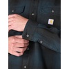 image:imageCarhartt Mens Hubbard Loose Ls Plaid ShirtDeep Smoke Blue