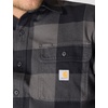 image:imageCarhartt Mens Hubbard Loose Ls Plaid ShirtGravel