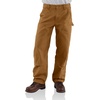 image:imageCarhartt Mens Loose Straight Washed Duck DoubleFront DungareeCarhartt Brown