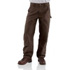 image:imageCarhartt Mens Loose Straight Washed Duck DoubleFront DungareeDark Brown
