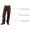 image:imageCarhartt Mens Loose Straight Washed Duck DoubleFront DungareeDark Brown