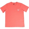 image:imageCarhartt Mens Relaxed Fit Heavyweight ShortSleeve Pocket Logo Graphic TShirtElectric Coral
