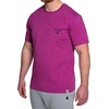 image:imageCarhartt Mens Relaxed Fit Heavyweight ShortSleeve Pocket Logo Graphic TShirtMagenta Agate Heather