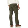 image:imageCarhartt Mens Relaxed Straight Rugged Flex Duck DoubleFront DungareeMoss
