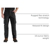 image:imageCarhartt Mens Steel Rugged Flex Relaxed Fit DoubleFront Cargo Work PantBlack
