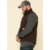 image:imageCarhartt Mens Washed Duck MockNeck VestDark Brown