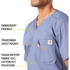 image:imageCarhartt Ripstop amp SubScrubs Scrubs for Men Utility Scrub TopsCeil Blue