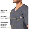 image:imageCarhartt Ripstop amp SubScrubs Scrubs for Men Utility Scrub TopsPewter