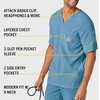 image:imageCarhartt Scrubs C16110 Mens Force CrossFlex Modern Fit Chest PocketAzure Blue