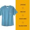 image:imageCarhartt Scrubs C16110 Mens Force CrossFlex Modern Fit Chest PocketAzure Blue