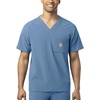 image:imageCarhartt Scrubs C16110 Mens Force CrossFlex Modern Fit Chest PocketAzure Blue