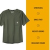 image:imageCarhartt Scrubs C16110 Mens Force CrossFlex Modern Fit Chest PocketBasil