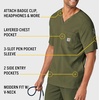 image:imageCarhartt Scrubs C16110 Mens Force CrossFlex Modern Fit Chest PocketBasil