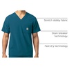 image:imageCarhartt Scrubs C16110 Mens Force CrossFlex Modern Fit Chest PocketCaribbean