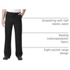 image:imageCarhartt Scrubs C54108 Mens Classic Fit Ripstop Boot Cut 8Pocket Cargo PantBlack