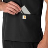 image:imageCarhartt Scrubs Unisex Force Essentials VNeck Tops with 6 PocketsBlack