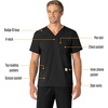 image:imageCarhartt Scrubs Unisex Force Essentials VNeck Tops with 6 PocketsBlack