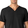 image:imageCarhartt Scrubs Unisex Force Essentials VNeck Tops with 6 PocketsBlack