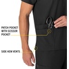 image:imageCarhartt Scrubs Unisex Force Essentials VNeck Tops with 6 PocketsBlack