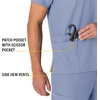 image:imageCarhartt Scrubs Unisex Force Essentials VNeck Tops with 6 PocketsCeil Blue