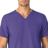 image:imageCarhartt Scrubs Unisex Force Essentials VNeck Tops with 6 PocketsGrape