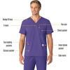 image:imageCarhartt Scrubs Unisex Force Essentials VNeck Tops with 6 PocketsGrape