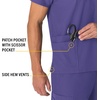 image:imageCarhartt Scrubs Unisex Force Essentials VNeck Tops with 6 PocketsGrape