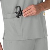 image:imageCarhartt Scrubs Unisex Force Essentials VNeck Tops with 6 PocketsGrey