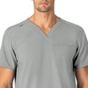 image:imageCarhartt Scrubs Unisex Force Essentials VNeck Tops with 6 PocketsGrey