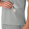 image:imageCarhartt Scrubs Unisex Force Essentials VNeck Tops with 6 PocketsGrey