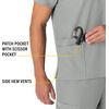 image:imageCarhartt Scrubs Unisex Force Essentials VNeck Tops with 6 PocketsGrey