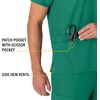 image:imageCarhartt Scrubs Unisex Force Essentials VNeck Tops with 6 PocketsHunter