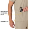 image:imageCarhartt Scrubs Unisex Force Essentials VNeck Tops with 6 PocketsKhaki