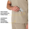 image:imageCarhartt Scrubs Unisex Force Essentials VNeck Tops with 6 PocketsKhaki