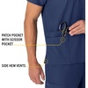 image:imageCarhartt Scrubs Unisex Force Essentials VNeck Tops with 6 PocketsNavy