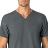 image:imageCarhartt Scrubs Unisex Force Essentials VNeck Tops with 6 PocketsPewter