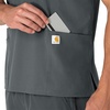 image:imageCarhartt Scrubs Unisex Force Essentials VNeck Tops with 6 PocketsPewter