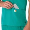 image:imageCarhartt Scrubs Unisex Force Essentials VNeck Tops with 6 PocketsTeal Blue