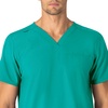 image:imageCarhartt Scrubs Unisex Force Essentials VNeck Tops with 6 PocketsTeal Blue