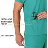 image:imageCarhartt Scrubs Unisex Force Essentials VNeck Tops with 6 PocketsTeal Blue