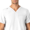 image:imageCarhartt Scrubs Unisex Force Essentials VNeck Tops with 6 PocketsWhite