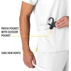 image:imageCarhartt Scrubs Unisex Force Essentials VNeck Tops with 6 PocketsWhite