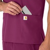 image:imageCarhartt Scrubs Unisex Force Essentials VNeck Tops with 6 PocketsWine